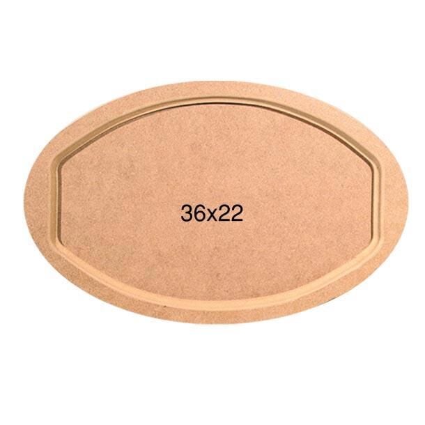 Ahşap Oval Tepsi 36x22cm T691