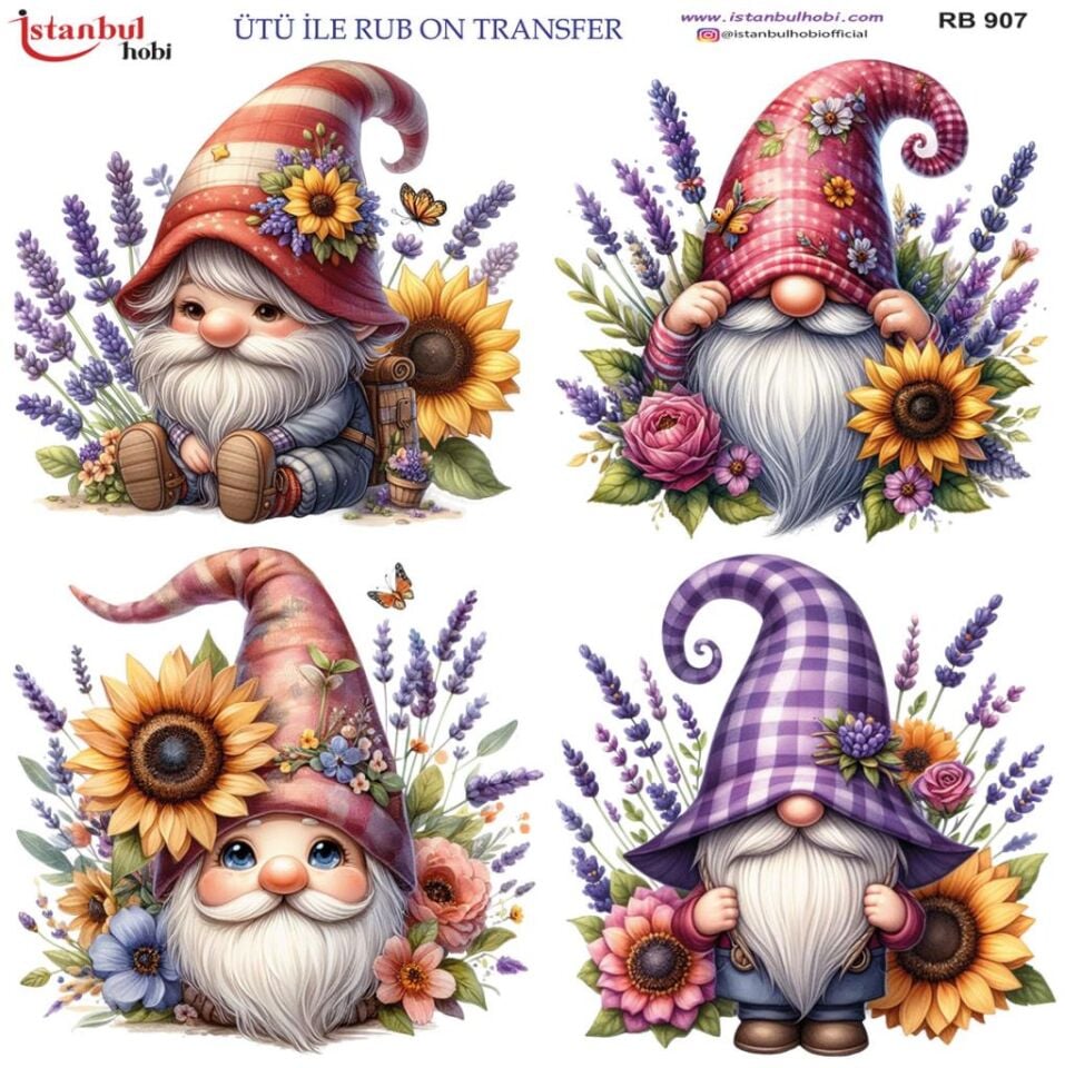 Ütü ile Rub On Transfer Kağıdı 30x30cm RB-907