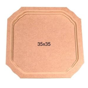 Ahşap Altıgen Tepsi 35x35cm T692