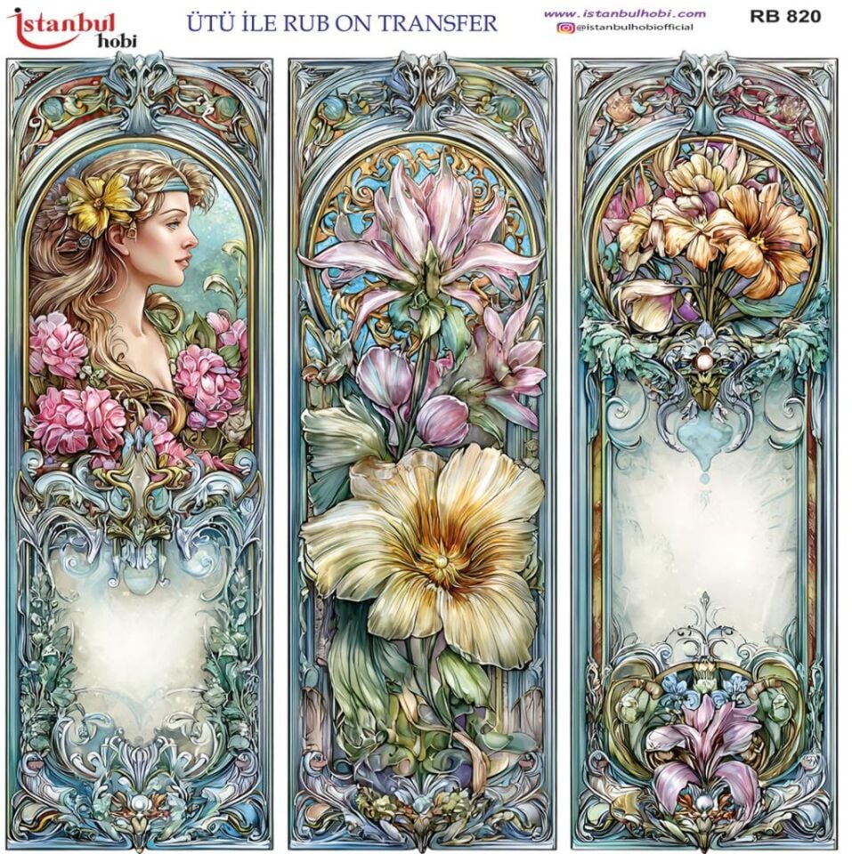 Ütü ile Rub On Transfer Kağıdı 30x30cm RB-820