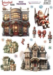 Yılbaşı Sulu Transfer 25x35cm STY264
