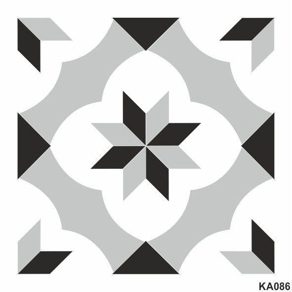 Boyutlu Kare ve Fayans Desenler Stencil Şablon (33x33) KA-086B