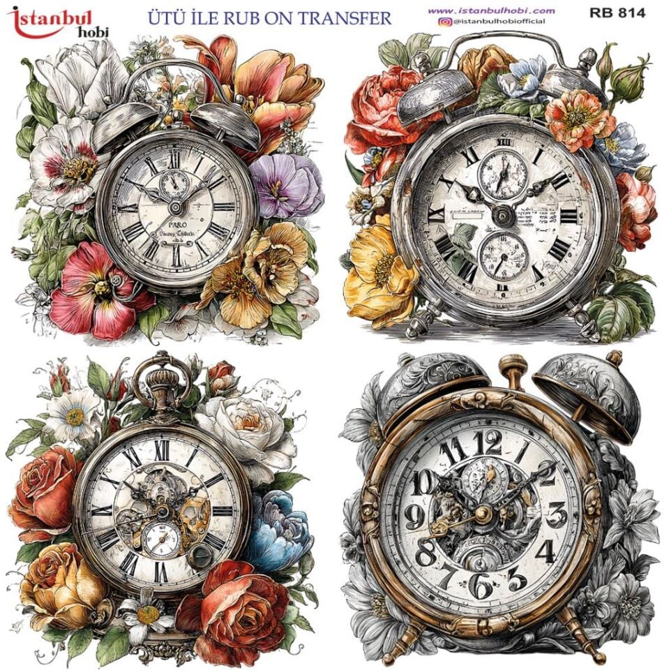 Ütü ile Rub On Transfer Kağıdı 30x30cm RB-814