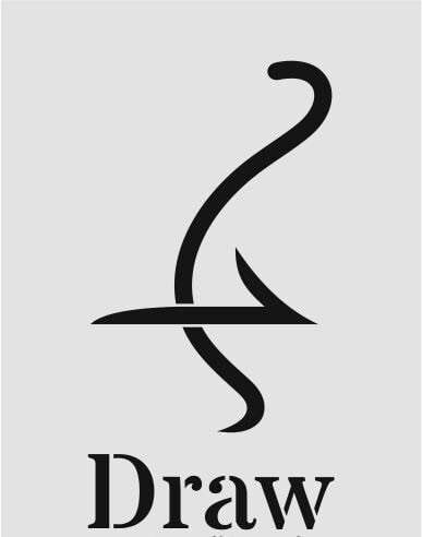 Yazı Desenler Stencil Şablon (21x30) YZ-298