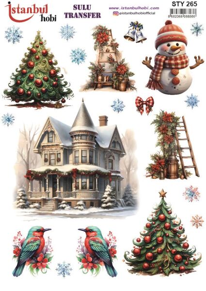 Yılbaşı Sulu Transfer 25x35cm STY265