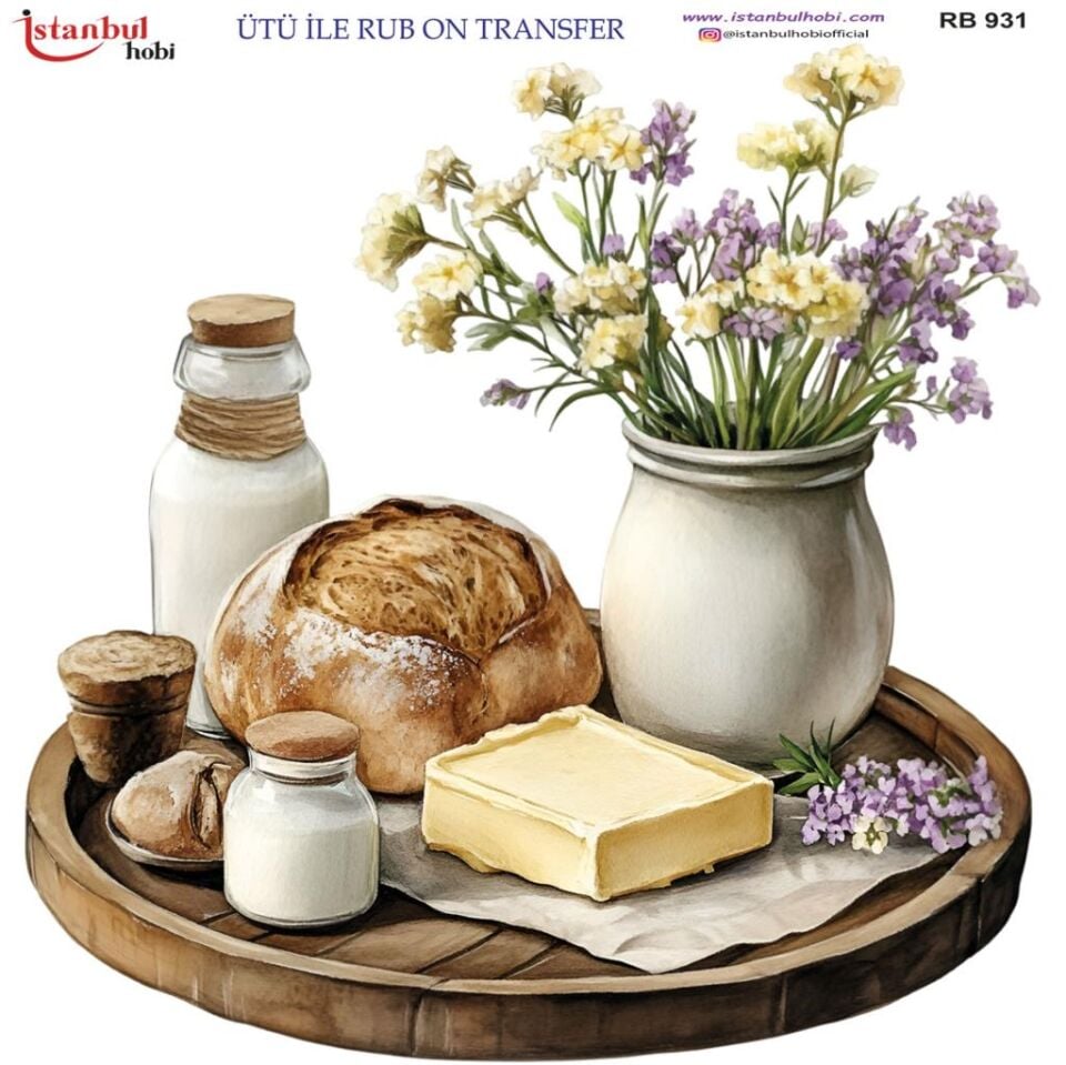 Ütü ile Rub On Transfer Kağıdı 30x30cm RB-931