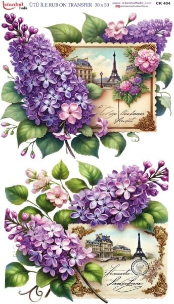 Ütü İle Rub On Transfer Kağıdı 30x50cm CK404