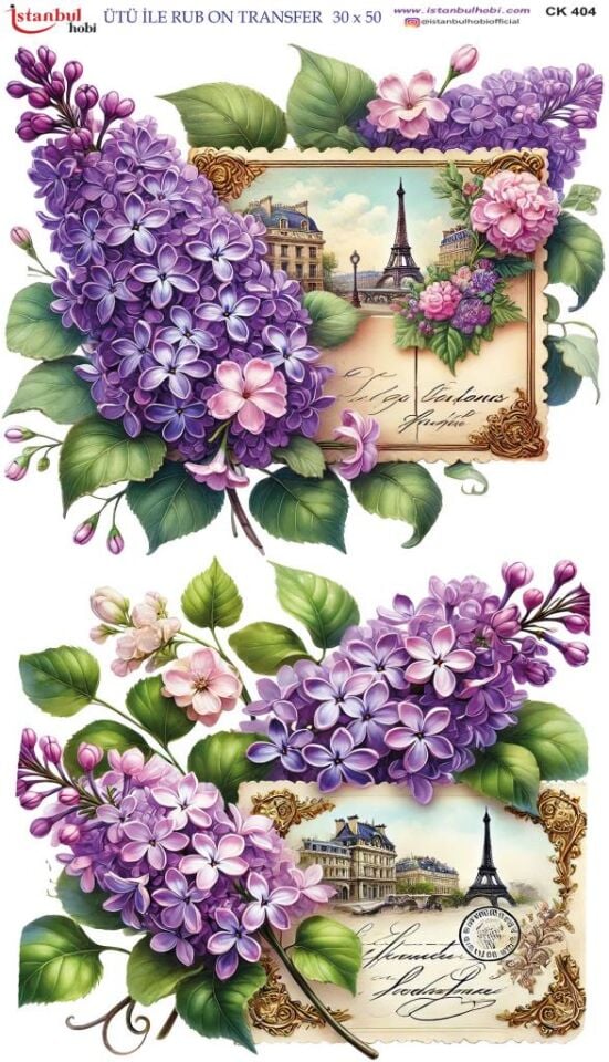 Ütü İle Rub On Transfer Kağıdı 30x50cm CK404