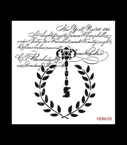 HDM03 Cadence Home Dekor Stencil 25x25