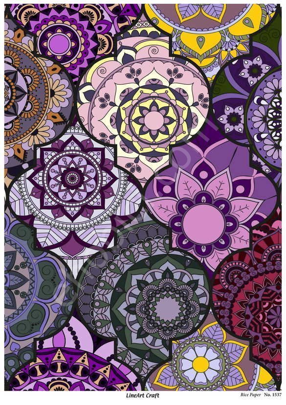 Lineart Pirinç Dekopaj Kağıdı Model - 1537