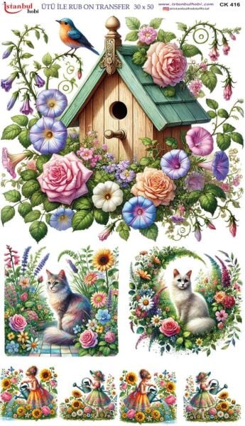 Ütü İle Rub On Transfer Kağıdı 30x50cm CK416