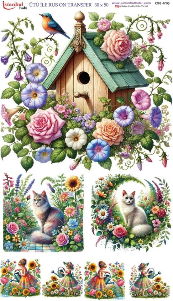Ütü İle Rub On Transfer Kağıdı 30x50cm CK416