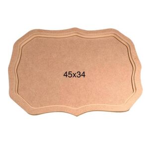 Ahşap Dalgalı Tepsi 45x34cm T696