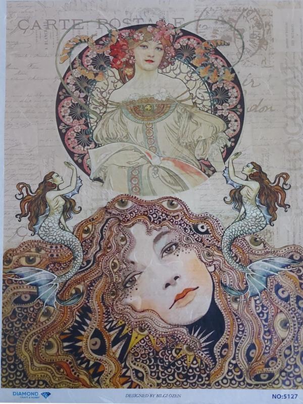 Diamond Pirinç Dekopaj Kağıdı - 5127