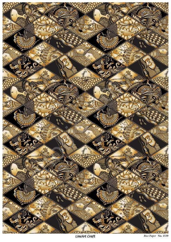 Lineart Pirinç Dekopaj Kağıdı Model - 1539
