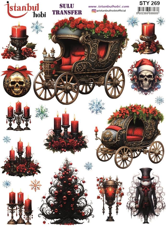Yılbaşı Sulu Transfer 25x35cm STY269