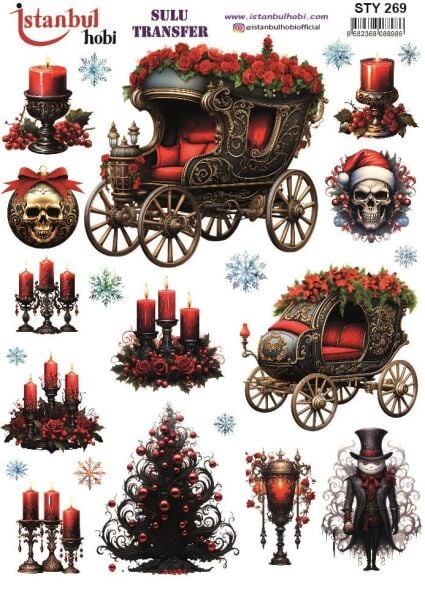 Yılbaşı Sulu Transfer 25x35cm STY269