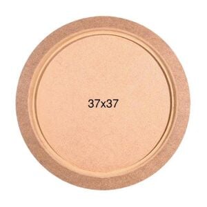 Ahşap Yuvarlak Tepsi 37x37cm T697