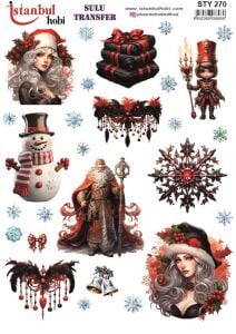 Yılbaşı Sulu Transfer 25x35cm STY270