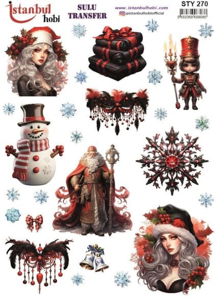 Yılbaşı Sulu Transfer 25x35cm STY270