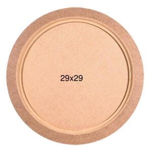 Ahşap Yuvarlak Tepsi 29x29cm T699