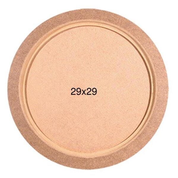 Ahşap Yuvarlak Tepsi 29x29cm T699