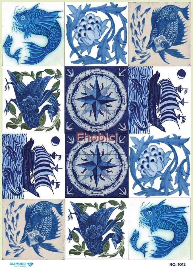 Diamond Pirinç Dekopaj Kağıdı - 1012