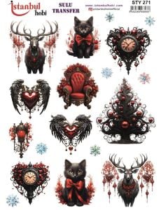 Yılbaşı Sulu Transfer 25x35cm STY271