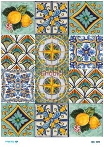 Diamond Pirinç Dekopaj Kağıdı - 1013