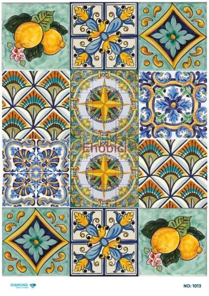 Diamond Pirinç Dekopaj Kağıdı - 1013