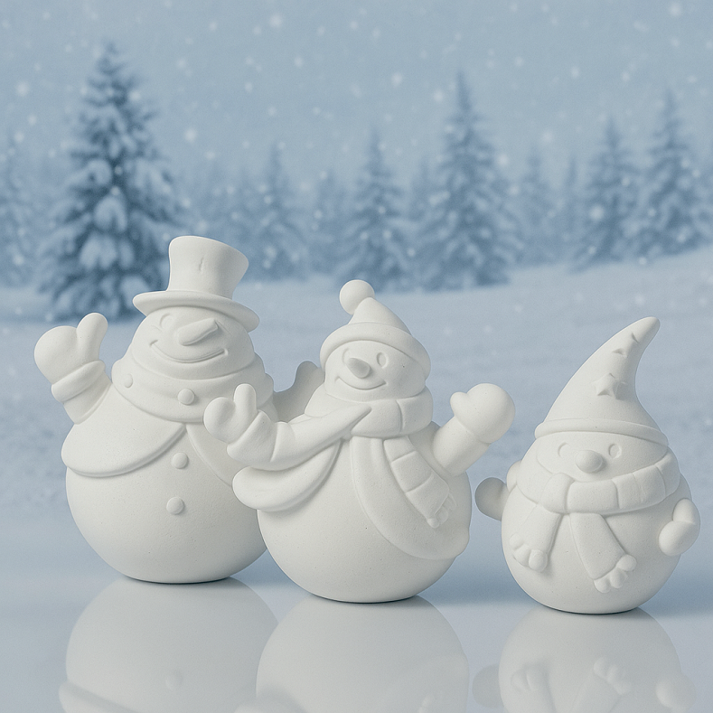 Kardan Adam Figür Yılbaşı 3'lü Set