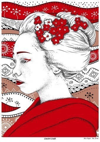 Lineart Pirinç Dekopaj Kağıdı Model - 2733