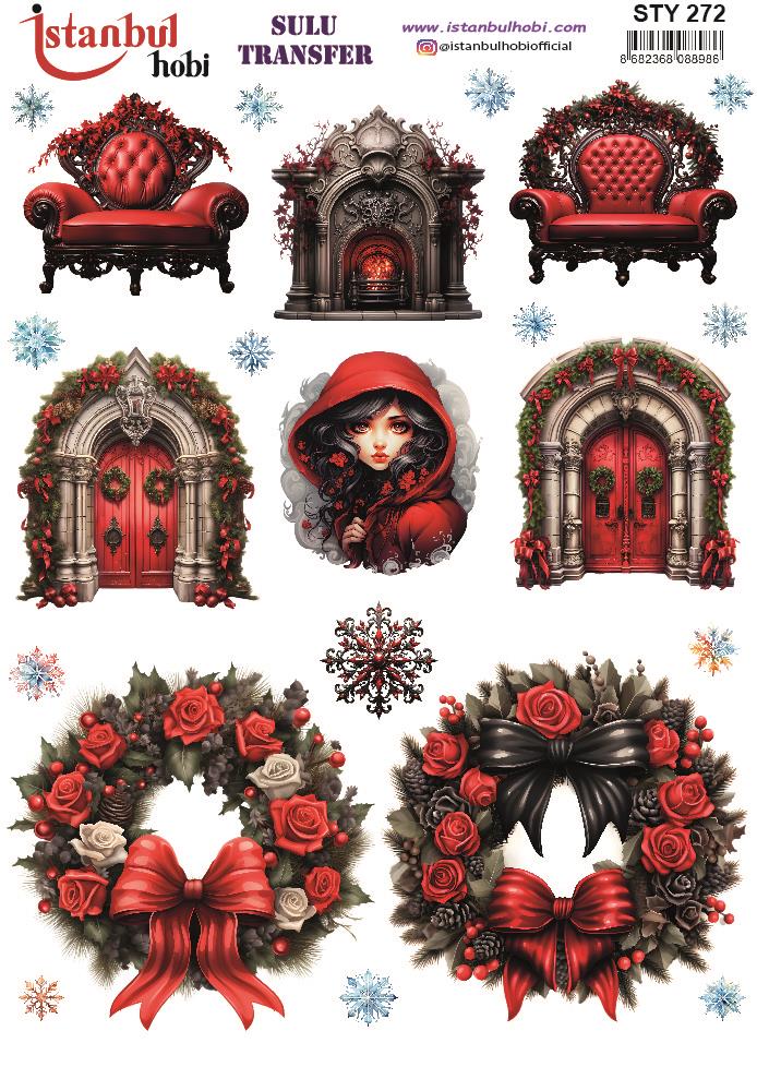 Yılbaşı Sulu Transfer 25x35cm STY272
