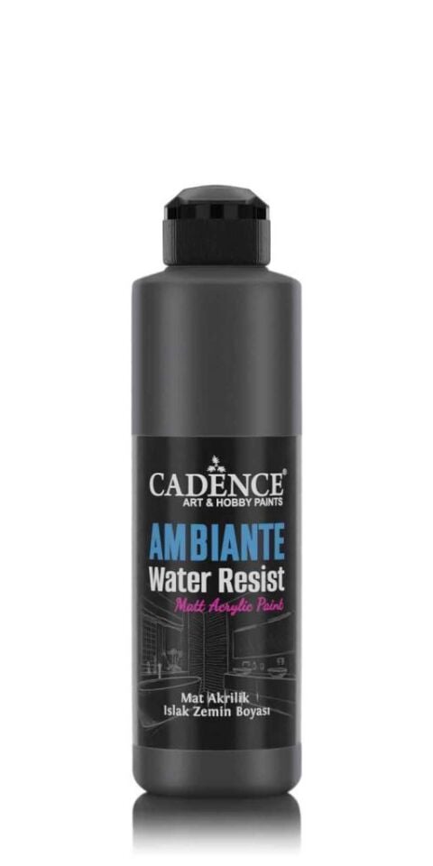 Cadence Ambiante Metalik Islak Zemin Boyası AWM08 Siyah 250ML + Katalizör 10GR