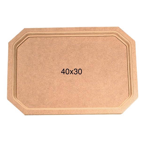 Ahşap Dikdörtgen Tepsi 40x30cm T702