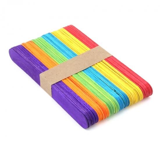 Renkli Dil Çubuğu Geniş 50 li 14x1,8cm