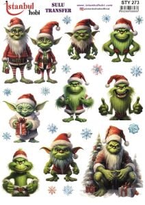 Yılbaşı Sulu Transfer 25x35cm STY273