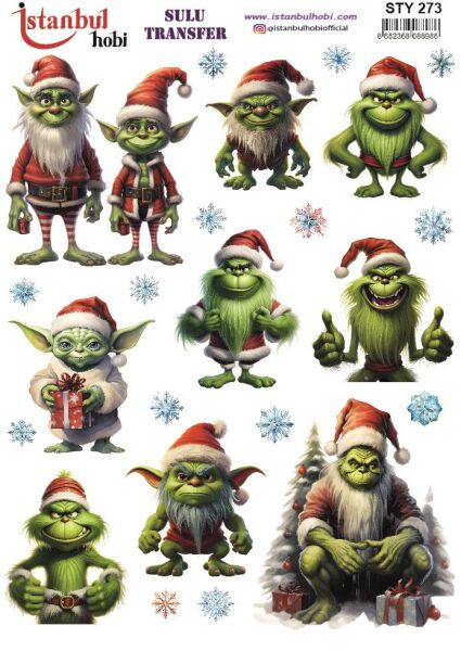 Yılbaşı Sulu Transfer 25x35cm STY273