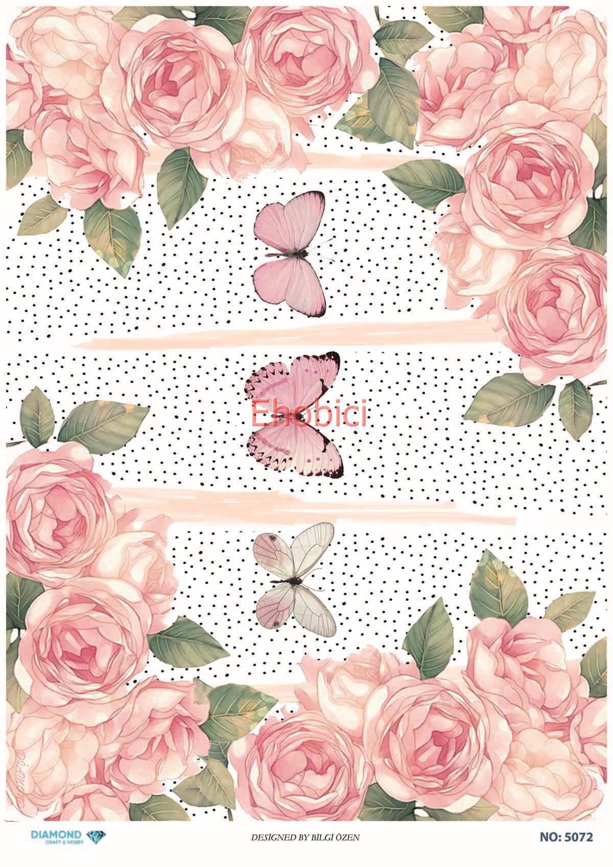 Diamond Pirinç Dekopaj Kağıdı - 5072