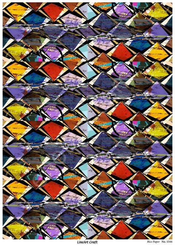 Lineart Pirinç Dekopaj Kağıdı Model - 1544