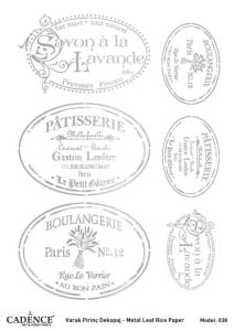 Cadence Gümüş Varak Pirinç Dekoapaj Kağıdı - Model 38