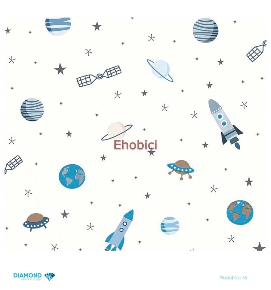 Diamond Pirinç Dekopaj Kağıdı - 016 - 30x30