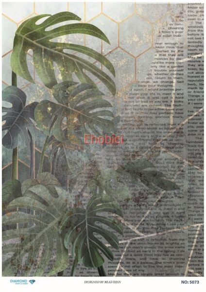 Diamond Pirinç Dekopaj Kağıdı - 5073