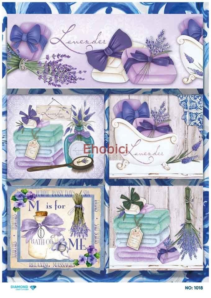 Diamond Pirinç Dekopaj Kağıdı - 1018