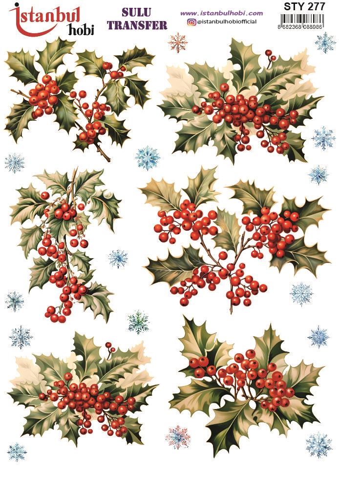 Yılbaşı Sulu Transfer 25x35cm STY277