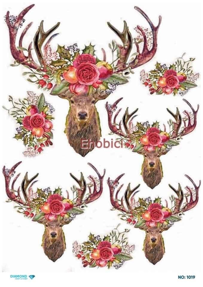 Diamond Pirinç Dekopaj Kağıdı - 1019