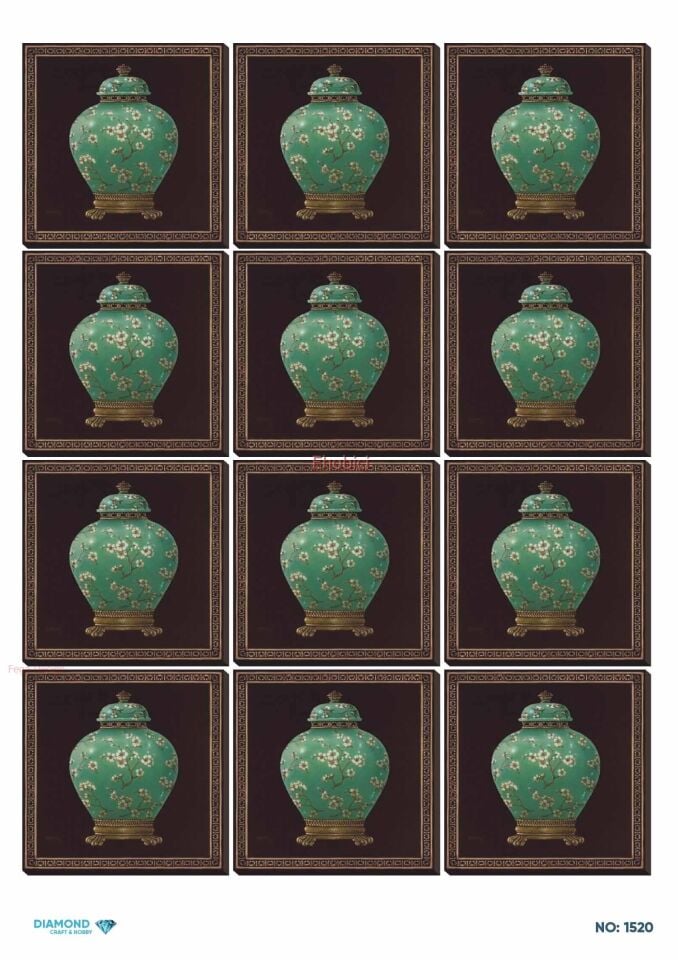 Diamond Pirinç Dekopaj Kağıdı - 1520