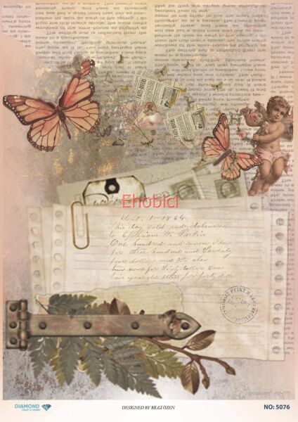 Diamond Pirinç Dekopaj Kağıdı - 5076