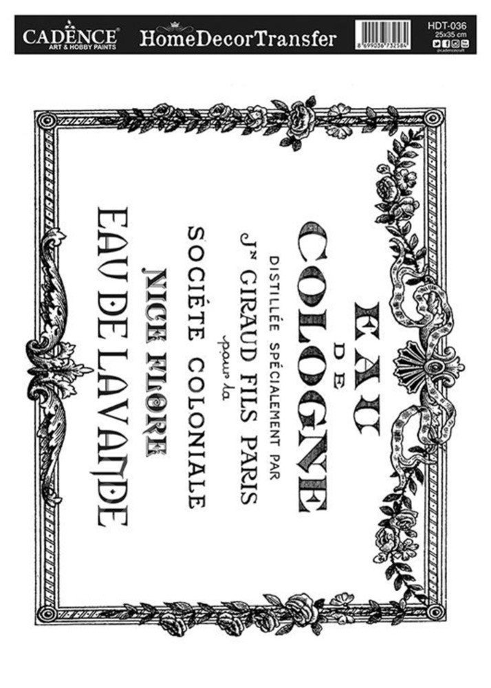 Cadence Home Dekor Transfer Kağıdı 25x35cm HDT-36