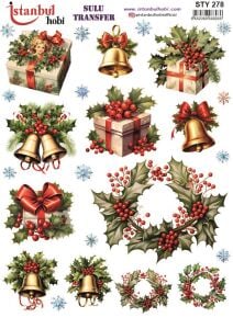 Yılbaşı Sulu Transfer 25x35cm STY278